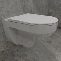 AICA Badezimmer Soft-Close Sitz Spülrandlos Design Hänge WC Toilette von AICA SANITAIRE