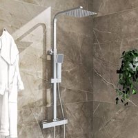 AICA Dusche Duschsystem mit Thermostat Regendusche 2 Funktionen Duschset Edelstahl Duschsäule mit Kopfbrause, Handbrause und Verstellbarer AICA Dusche Duschsystem mit Thermostat Regendusche 2 Funktionen Duschset Edelstahl Duschsäule mit Kopfbrause, Handbrause und Verstellbarer von AICA SANITAIRE