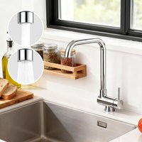 AICA Wasserhahn Doppelfunktion 360° Drehbare Kippbare Chrom Küchenarmatur Wasser mit 304 Edelstahl und Keramikventil Mischbatterie AICA Wasserhahn Doppelfunktion 360° Drehbare Kippbare Chrom Küchenarmatur Wasser mit 304 Edelstahl und Keramikventil Mischbatterie von AICA SANITAIRE