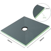 Aica Sanitaire - 900x900x40mm Duschboard xps Platten 40mm Duschtasse befliesbar bodeneben Duschelement von AICA SANITAIRE