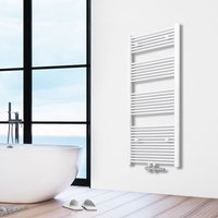 Aica Sanitär Heizkörper heizung badheizkörper Handtuchwärmer 1600x600mm Wandheizung gerade Neu Weiss von AICA SANITAIRE