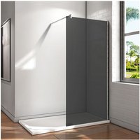 B.120xH.200cm Duschwand +90cm für 6-10mm Glas Stabilisierungsstange Walk in Duschtrennwand 8mm NANO-Glas mit Glasschutzfolie von AICA SANITAIRE