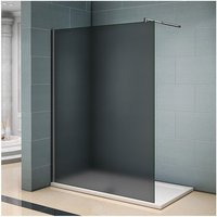 B.120xH.200cm Duschwand +ausziehbar (70-120cm) Stabilisierungsstange Walk in Duschtrennwand 8mm NANO-Glas mit Glasschutzfolie von AICA SANITAIRE