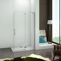 Walk-In B.90cmxH.185cm drehbar Duschwand begehbare 6mm Nano-ESG Duschabtrennung von AICA SANITAIRE