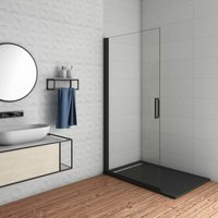 Walk in B.90xH.200cm Schwarz Dreh-Duschwand Walk in B.90xH.200cm Schwarz Dreh-Duschwand von AICA SANITAIRE