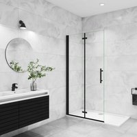 Walk in Duschwand 6mm nano esg Schwarz 76x185cm Dusche Duschwände Duschabtrennung Falttür Duschkabine Walk in Duschwand 6mm nano esg Schwarz 76x185cm Dusche Duschwände Duschabtrennung Falttür Duschkabine von AICA SANITAIRE