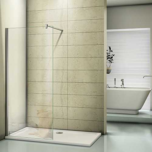 60x200cm Duschwand Walk in Dusche Duschtrennwand 10mm Easy-clean Nano Glas Duschabtrennung von AICA