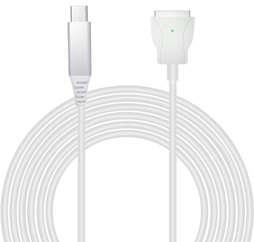 USB C Magnetisches Adater Typ C auf 2 T-Tip Ladekabel PD 85 W (kompatibel mit 45 W 60 W) Typ C auf Magsafe 2 (nach 2012 und vor 2021 Modellen) von AICARGER