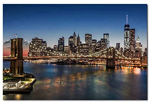 5D Diy Diamant Malerei Diamant Stickerei New York Brooklyn Bridge Dekorative Bilder Strass Und Handwerk Dekoration Frameless 60x80cm von AIDEMEI