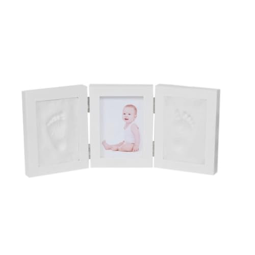 AIDIRui 5-Trifold-Bilderrahmen mit Fußabdruck für Neugeborene Ohne Abdeckung, Baby-DIY-Souvenirs, Spielzeug-Geschenk von AIDIRui