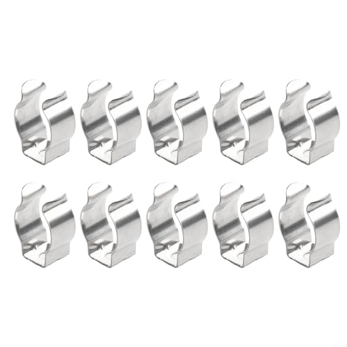 10 x Federschlaufenklemmen, offene Federklemmen, robuste Werkzeugklemmen, schmale Basis, Werkzeug-Feder-Frottee-Clips (16 mm) von AIDNTBEO