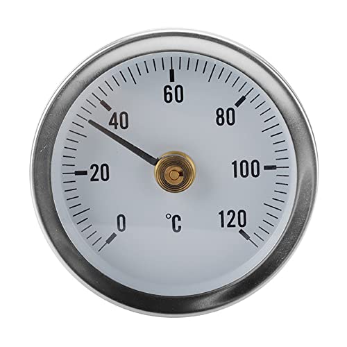 AIDNTBEO 0–120 ℃ Edelstahlrohr-Thermometer zum Anklemmen, 63 mm für Rohre, Oberflächen, Öl, Kraftwerke, Boote, etc von AIDNTBEO