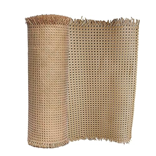 AIDNTBEO 1 Rolle Caning Material, Rattan Mesh Rolle Blatt Gurtband Caning Material für Stühle Kit Multi-Größe Optionen Mesh Rattan Stoff für Möbel Stuhl Schrank Decke, 60 cm x 2 m von AIDNTBEO