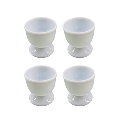 AIDNTBEO 4/8Pcs White Egg Cup Holder Hard Soft Boiled Eggs Holders Cups Kitchen Breakfast for Breakfast Brunch Soft Boiled Egg von AIDNTBEO