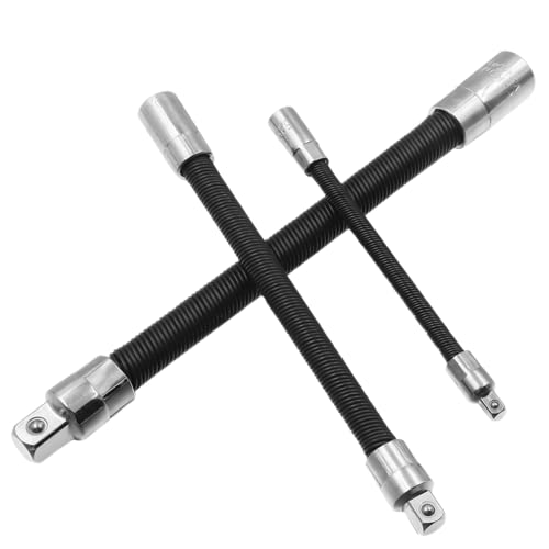 AIDNTBEO Flexible Verlängerungsstange Set 1-teilig, Lang Flexible Stecknuss Verlängerungsstange Adapter, Flexible Ratschenverlängerung 1/2 Zoll von AIDNTBEO