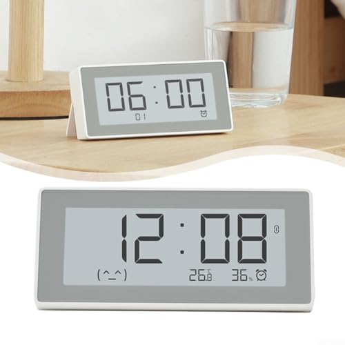 AIDNTBEO Smart Clock Temperatur Luftfeuchtigkeit Meter Ink Screen Temperatur Und Luftfeuchtigkeit Überwachung Erkennung Wecker von AIDNTBEO