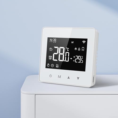 Gaskessel Temperaturregler Tuya WiFi Thermostat Für Smart Homes Fernbedienung App Steuerung Sprachsteuerung Wöchentlich Programmierbar von AIDNTBEO