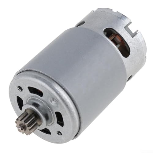 AIDNTBEO RS550 DC Motor 12 Zähne Getriebe Mikromotor Elektrische Säge Motor für Säge Säbelsäge Wiederaufladbare Handsäge Vorne und Hinten Doppelkugellager von AIDNTBEO