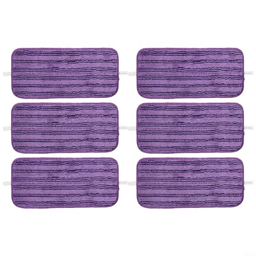 Wiederverwendbare Wischmopp-Pads für Swiffer, robuste Mikrofaser, Nass- und Trockenreinigung, maschinenwaschbar bis zu 100 x (4/6er-Pack) (6er-Pack) von AIDNTBEO