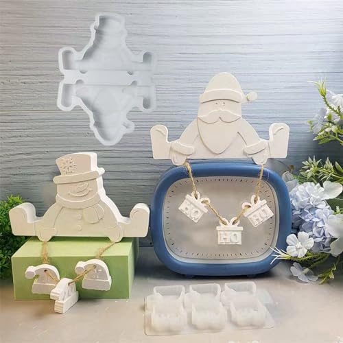 2 PCS Silikonform Weihnachten Weihnachtsmann-Schneemann, Silikonformen Gießformen, Gießformen Silikon Weihnachten, Silikonform Ornamente Für DIY Handwerk, Heimdekoration 2 PCS Silikonform Weihnachten Weihnachtsmann-Schneemann, Silikonformen Gießformen, Gießformen Silikon Weihnachten, Silikonform Ornamente Für DIY Handwerk, Heimdekoration von AIDODIA