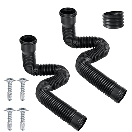 AIDUCHO Regenrinnen Fallrohr Erweiterungsset, Dehnbar Fallrohr Verlängerungen Verlängerungen, Drain Downspout Extender, Dachrinnenverbinder Verlängerung für Rasen von 47 bis 150cm (2PCS) AIDUCHO Regenrinnen Fallrohr Erweiterungsset, Dehnbar Fallrohr Verlängerungen Verlängerungen, Drain Downspout Extender, Dachrinnenverbinder Verlängerung für Rasen von 47 bis 150cm (2PCS) von AIDUCHO