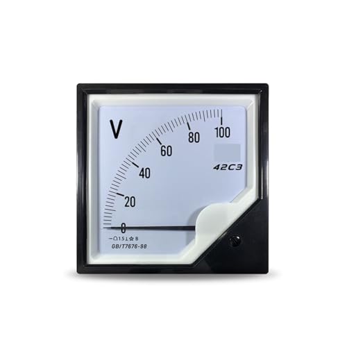 42C3-V DC-Voltmeter 10/50/250/300/450/600/750 V DC42c20 Frequenz 1 Stück(DC 100V) von AIDUFUOD