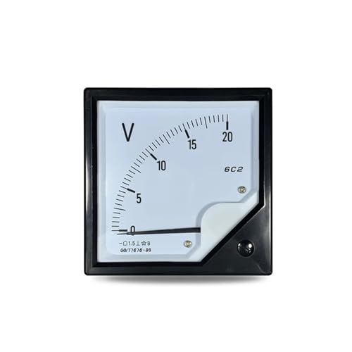 6c2 DC Voltmeter 5V 10V 15V 20V 30V 50V 75V 100V Messspannung mit 300V 450V 500V 600V 750V 1Pcs(DC300V) von AIDUFUOD