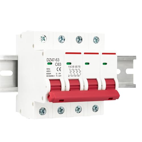 DZ47 3P 4P 3A-63A AC 230V 400V C Typ Circuit Breaker MCB Überlast Din Schiene Brechen 1 stücke(2P,32A) von AIDUFUOD