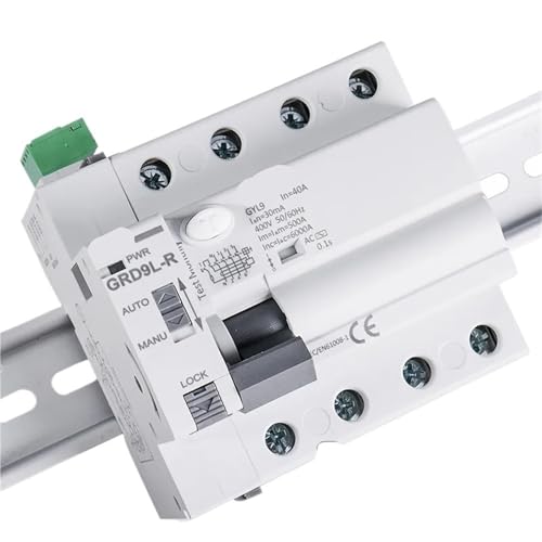 GRD9L-R RCCB Selbsteinschaltender Leistungsschalter 2P 40A 30mA 100mA 300mA RCD-Unterbrecher AC-Typ 1St(RCCB-4P-63A-300mA) von AIDUFUOD