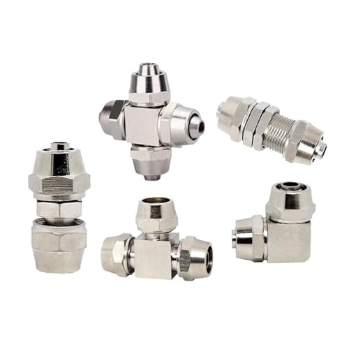 KLV KLE KLZA KLU Kupferlegierung Pneumatische Fitting Air Schnellverbinder for Schlauch 4 6 8 10 12 14 16 MM 1 Stücke(KLM,6MM) von AIDUFUOD