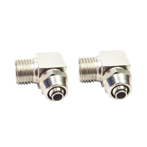 Luftpneumatische Fittings KL-PL6 KL-PL8 KL-PL10 Kontermutter Schnellverschraubung Schnellverbinder Winkelverschraubungen 10St(KL-PL6-03) von AIDUFUOD