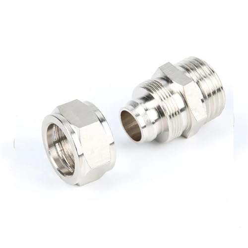 PC-Kupferanschluss, pneumatische Schnellkupplung mit Schraubgewinde, 4 mm - 16 mm, Gasschlauch, One-Touch-Einschub, 1 Stück(PC8-04) von AIDUFUOD