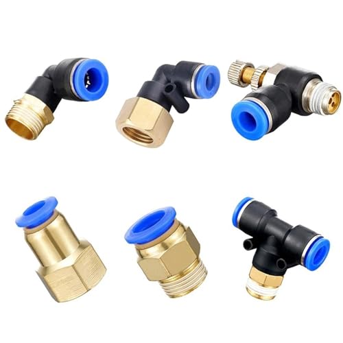 Pneumatische Luft Anschluss Fitting Typ PCF 4 6 8 10 12mm Gewinde 1/4 1/8 3/8 1/2 Zoll 1Pcs(4-m5) von AIDUFUOD