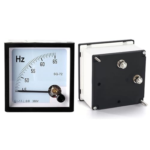 SQ72 Zeigertyp Frequenzmesser Drehzahlmesser 45-55Hz AC 100V 220V 380V 45-65Hz 380VAC 72 * 72mm 1 Stücke(AC 220V,45-65Hz) von AIDUFUOD