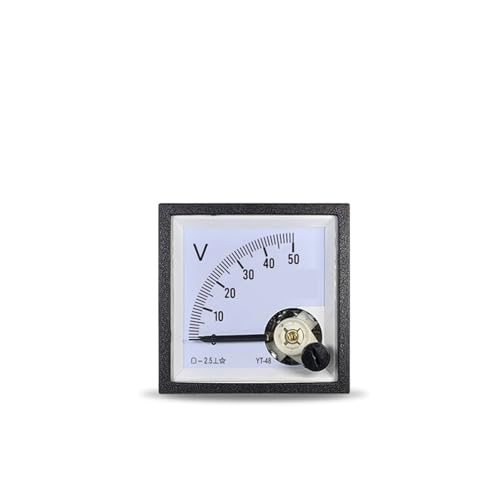 Yt48 DC-Voltmeter 5 V 10 V 15 V 20 V 30 V 50 V 75 V 100 V 150 V 250 V Zeigermessgerät 99c1 Cp48 1 Stücke(DC 20V) von AIDUFUOD