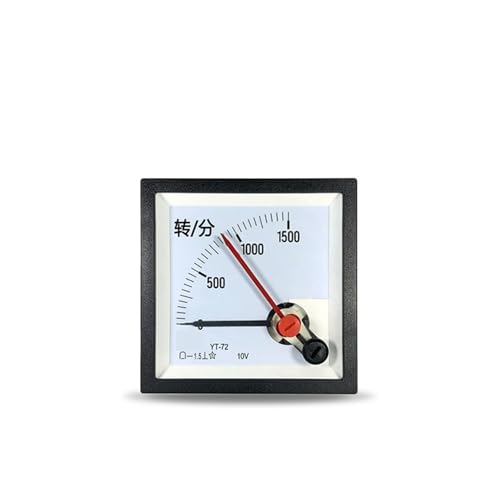 Yt72 10V Analog Drehzahlmesser Frequenzmesser 500 U/min 50 / 60HZ 1Pcs(DC50Hz 10V) von AIDUFUOD