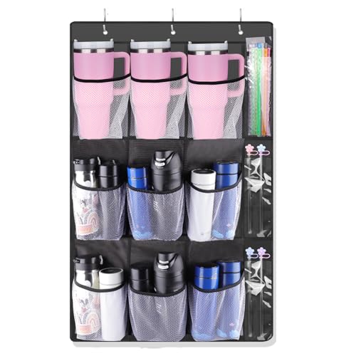 AIERSA Becherhalter für Stanley 30 Becher mit Griff, Becherhalter mit großen Taschen für große Wasserflaschen, Becherhalter über der Tür, Küchenschränke, Organizer, Zubehör AIERSA Becherhalter für Stanley 30 Becher mit Griff, Becherhalter mit großen Taschen für große Wasserflaschen, Becherhalter über der Tür, Küchenschränke, Organizer, Zubehör von AIERSA