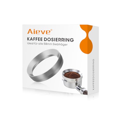 AIEVE 58mm Kaffee Dosierring Dosiertrichter Siebträger Kaffeedosierring Espresso Magnetisch Trichter Ersatzteile für 58mm Siebträgermaschine kompatibel mit Rancilio Silvia, Bezzera BZ10 (Version 2) AIEVE 58mm Kaffee Dosierring Dosiertrichter Siebträger Kaffeedosierring Espresso Magnetisch Trichter Ersatzteile für 58mm Siebträgermaschine kompatibel mit Rancilio Silvia, Bezzera BZ10 (Version 2) von AIEVE