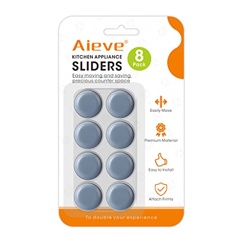 AIEVE 8 Stück Haushaltsschieber für Küchengeräte, Küchenhelfer, selbstklebender Schieber für kompatibel mit den meisten Kaffeemaschinen, Luftfritteusen, Schnellkochtopf, Mixern, Toaster (DIY) von AIEVE