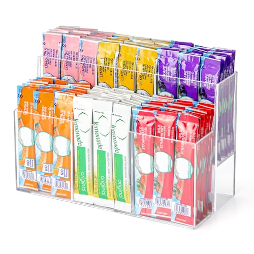 AIEVE Getränkepaket-Organizer, 2-stöckiger Wassergeschmack, Pakethalter für Speisekammer, Acryl-Getränke-Mix-Organizer, Hydratation, pulverisierte Mischungen, Behälter für Schrank, Küche AIEVE Getränkepaket-Organizer, 2-stöckiger Wassergeschmack, Pakethalter für Speisekammer, Acryl-Getränke-Mix-Organizer, Hydratation, pulverisierte Mischungen, Behälter für Schrank, Küche von AIEVE