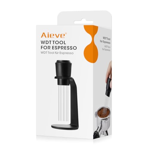 Aieve Espresso-Werkzeug, Kaffeeverteiler mit 0,4 mm Edelstahl-Nadeln, WDT-Rührer für Espresso-Geeks Aieve Espresso-Werkzeug, Kaffeeverteiler mit 0,4 mm Edelstahl-Nadeln, WDT-Rührer für Espresso-Geeks von AIEVE
