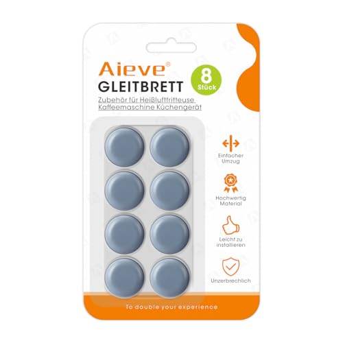 Aieve 8 STK.Gleitbrett für Küchengeräte Unsichtbares Selbstklebend kompatibel mit Thermomix, Kaffeevollautomaten Heißluftfritteuse, Küchen Zubehöre, Für Küchenmaschinen leicht zu verschieben (Blau) Aieve 8 STK.Gleitbrett für Küchengeräte Unsichtbares Selbstklebend kompatibel mit Thermomix, Kaffeevollautomaten Heißluftfritteuse, Küchen Zubehöre, Für Küchenmaschinen leicht zu verschieben (Blau) von AIEVE