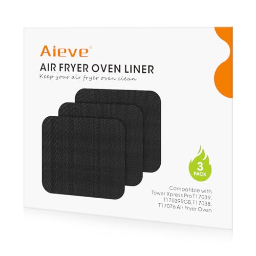 Aieve Air Fryer Liners for Tower, Air Fryer Accessories Compatible with Tower Xpress Pro T17039, T17039RGB, T17038, T17076 11L Air Fryer Oven von AIEVE