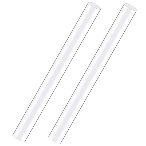 AIEX 2 Stück Acryl-Tonrollen, Rohrdesign, festes Material, Tonrolle, Acryl, für Handwerk, Polymer-Ton-Werkzeug (festes Material) von AIEX