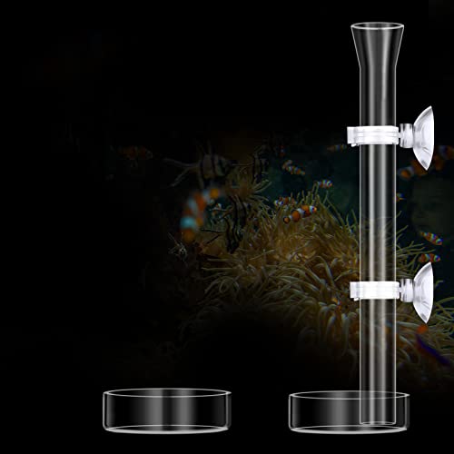 AIEX 3-teiliges Garnelen Futterschale, 1 Stück Glas Feeder Aquarium und 2 Stück Aquarium Garnelen Fütterungsschale, Shrimp Feeder Aquarium Fütterung Feeder Tube Garnelen Feeder (25cm) von AIEX