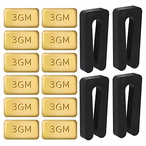 AIEX 4 Sets Deckenventilatorflügel Auswucht Kit Einschließlich 12 Stück 3G Metall Selbstklebende Goldblöcke und 4 Stück Schwarze Deckenventilator Clips für Deckenventilator Gewichtsausgleich AIEX 4 Sets Deckenventilatorflügel Auswucht Kit Einschließlich 12 Stück 3G Metall Selbstklebende Goldblöcke und 4 Stück Schwarze Deckenventilator Clips für Deckenventilator Gewichtsausgleich von AIEX