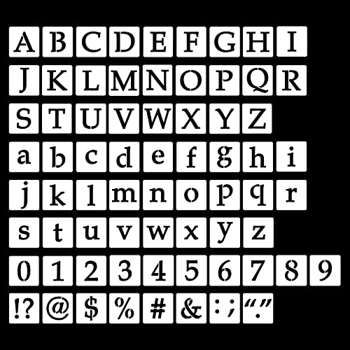 AIEX 70 Stück Buchstabenschablonen 2.5 cm wiederverwendbare Buchstaben- und Zahlenschablonen aus Kunststoff Alphabetschablonen Zahlenschablonen für Kunstzeichnungen Basteln DIY-Schreiben AIEX 70 Stück Buchstabenschablonen 2.5 cm wiederverwendbare Buchstaben- und Zahlenschablonen aus Kunststoff Alphabetschablonen Zahlenschablonen für Kunstzeichnungen Basteln DIY-Schreiben von AIEX