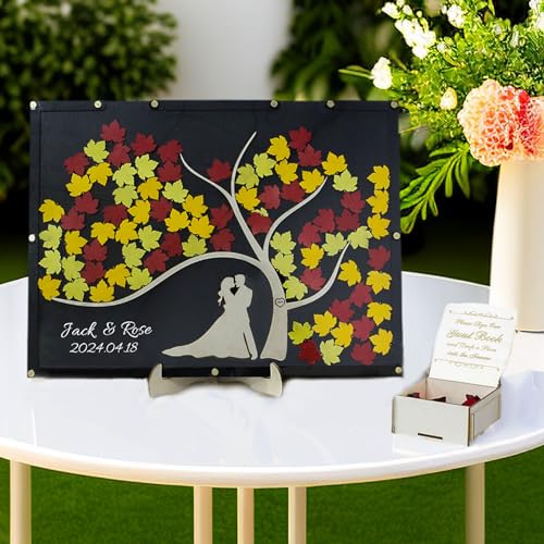 AIFLM Personalisierte Hochzeit Holz Gästebuch Alternative Gästebuch Hochzeit Empfang mit 50&100 Pcs Herzen Einzigartige Hochzeit Dekorationen Willkommenszeichen, Geschenk, Jubiläum, Erinnerungen AIFLM Personalisierte Hochzeit Holz Gästebuch Alternative Gästebuch Hochzeit Empfang mit 50&100 Pcs Herzen Einzigartige Hochzeit Dekorationen Willkommenszeichen, Geschenk, Jubiläum, Erinnerungen von AIFLM