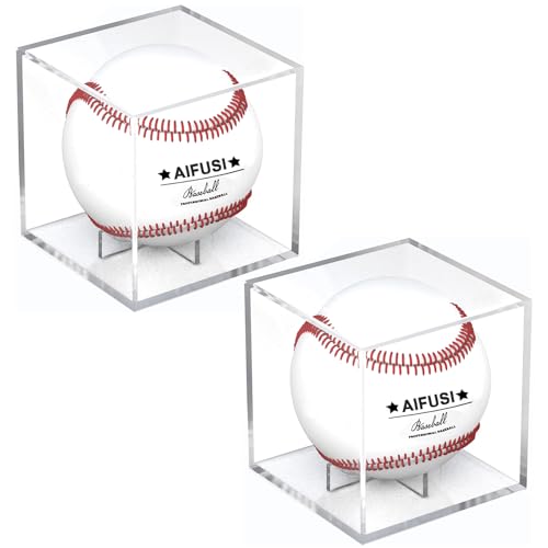 2PK Baseball-Schaukasten, UV-Geschützter Acryl-Würfel, Baseball-Halter, Quadratisch, Klare Box, zur Aufbewahrung von Erinnerungsstücken, Sport, Offizielles Baseball-Autogramm 2PK Baseball-Schaukasten, UV-Geschützter Acryl-Würfel, Baseball-Halter, Quadratisch, Klare Box, zur Aufbewahrung von Erinnerungsstücken, Sport, Offizielles Baseball-Autogramm von AIFUSI