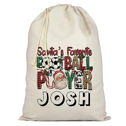 AIGAT Custom Personalisierte Santa Weihnachten Sack Extra Large XL - Fußball Lieblingsspieler von AIGAT